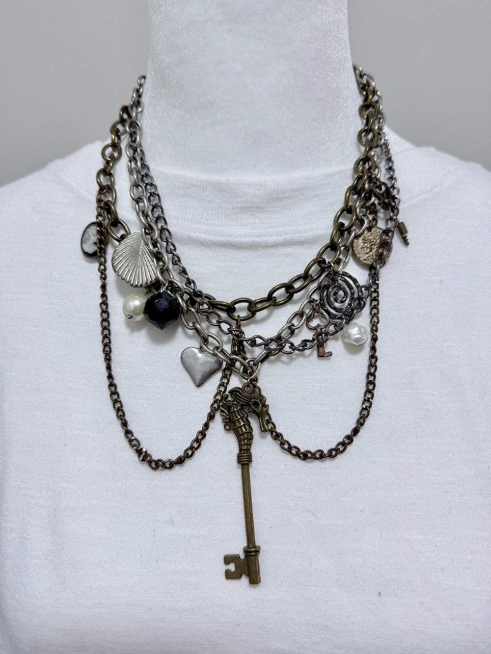 ✨Custom✨Layered Mixed-Metal Charm Necklace